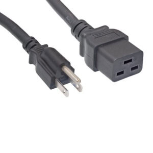Удлинительный шнур питания американского стандарта NEMA 5-15P - IEC320 C19