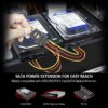 FS19031-6 كابل تمديد الطاقة SATA 15 دبوسًا ذكرًا إلى كابل تمديد الطاقة Dual 15 دبوسًا أنثى