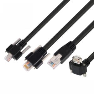 Cable Ethernet Gigabit con tornillo de bloqueo RJ45 Cat6
