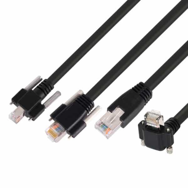 كابل جيجابت إيثرنت Cat6 RJ45 بمسمار قفل