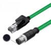 FSP2026A كابل جيجابت إيثرنت من RJ45 إلى M12 8Pin A
