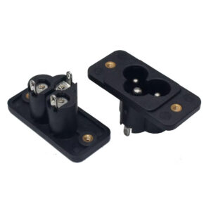 IEC C6 Panel Mount Plug Adapter Power Connector Socket