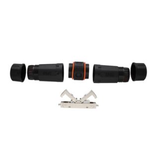 Conector RJ45 CAT6A à prova d'água IP68 com acoplador IDC