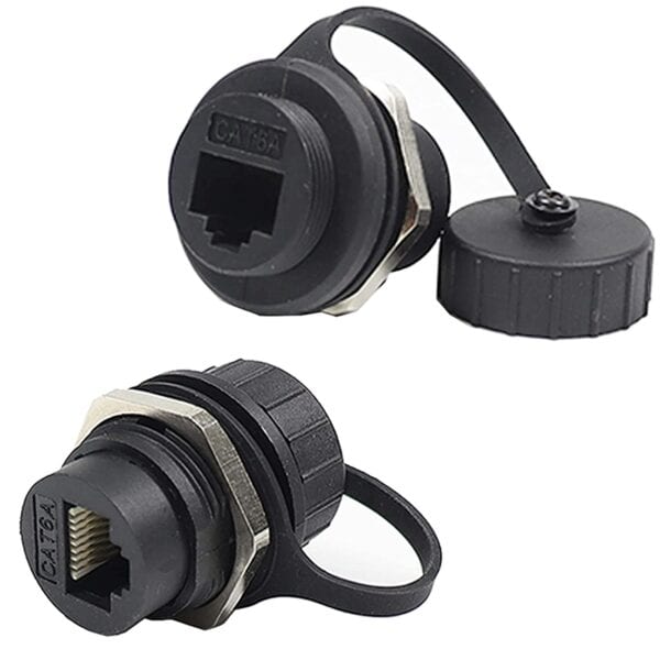 وصلة تثبيت لوحة UTP RJ45 CAT6A مقاومة للماء IP67 من النوع الدائري