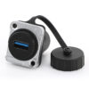 FSP4528 (3) IP67 wasserdichte D-Typ USB 3.0 A Durchgangsbuchse