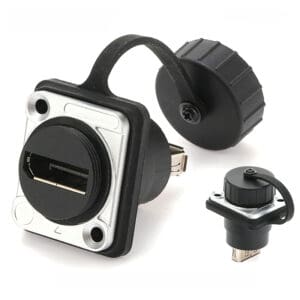 IP67 Waterproof D-Type DP Through Socket