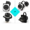 FSP4530 (2) IP67 wasserdichte D-Typ DP-Durchgangsbuchse