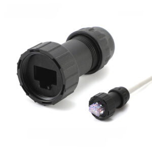 Plugue de rede redondo RJ45 IP67 à prova d'água