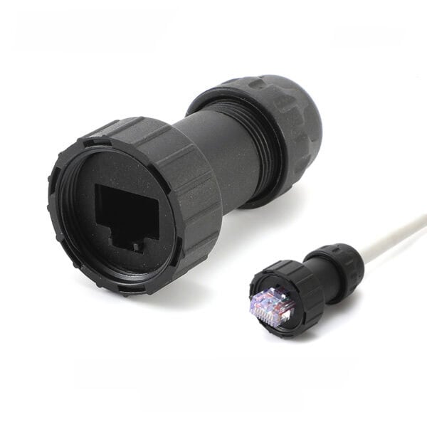 قابس شبكة دائري مقاوم للماء RJ45 IP67